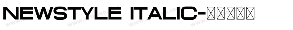 NewStyle Italic字体转换